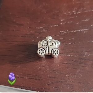 Princess Pumpkin Carriage Charm for European Style Bracelets Tibeten